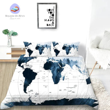 Housse de Couette Monde Geographique